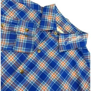 Disney Cakeworthy Cinderella Jac Flannel Mens L Blue Dream Wish Heart Makes